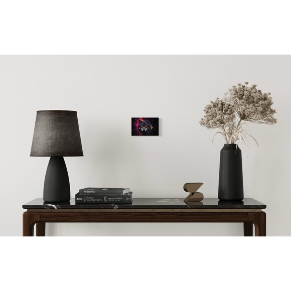 Luminous Wolf HD metal wall art print 4 x 6 inches - Picture 1 of 5